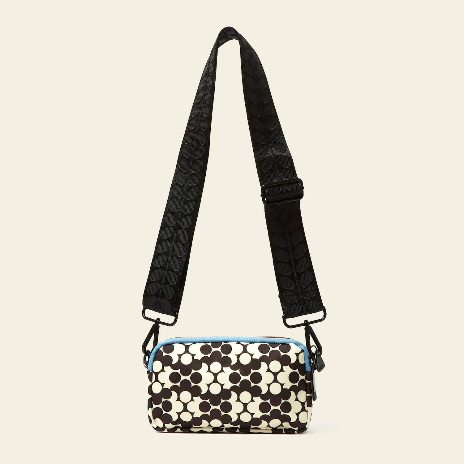 Tripod Crossbody - Puzzle Flower Porcini